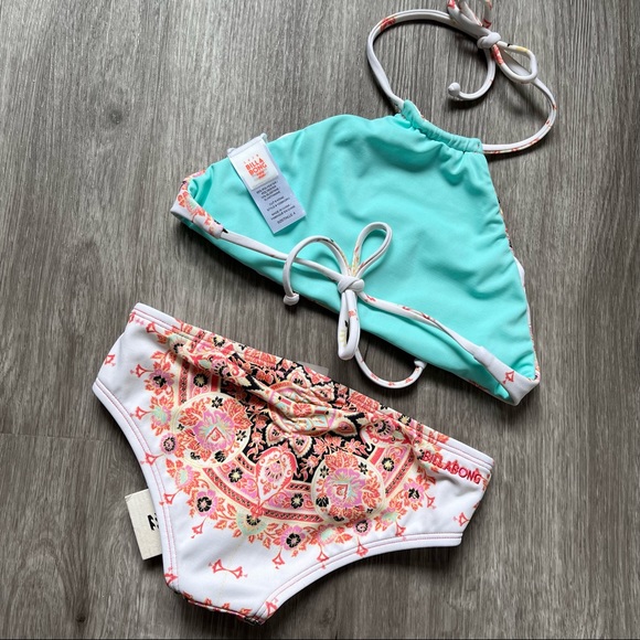 Billabong• Girls' Groovy Luv Hi Neck Swim Suit - Picture 4 of 13